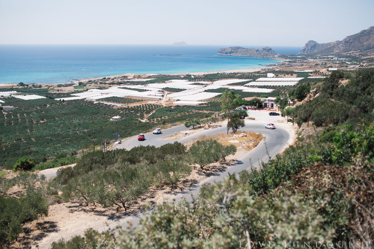 Serpentinvägar i Platanos på västra Kreta. Foto: Tove Lundquist.