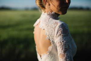 Fantastiskt snygg brudklänning från Ida Sjöstedt Couture!