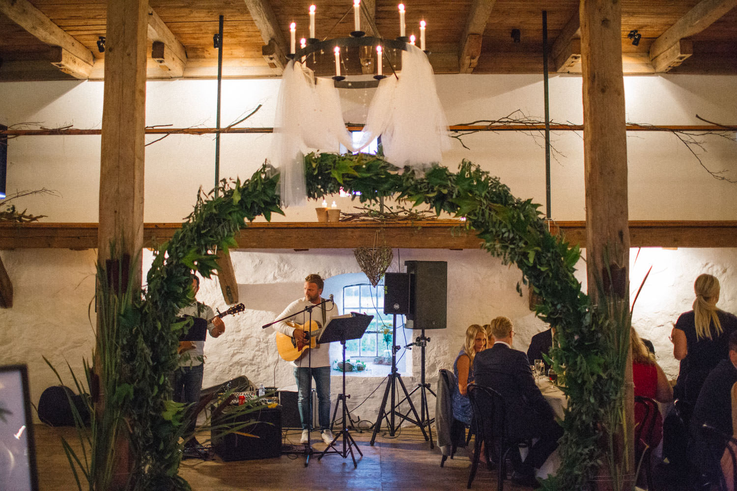 Foto från en bröllopsfest på Trolleholms slott, Skåne.